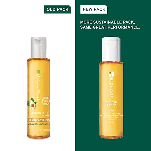 Biolage Smooth Proof 6-in-1 Hair Serum | Deep Smoothening With Avocado & Grape Seed Oil | Up to 72HR Frizz Control |For Women & Men | Vegan & Cruelty-Free - Image 2